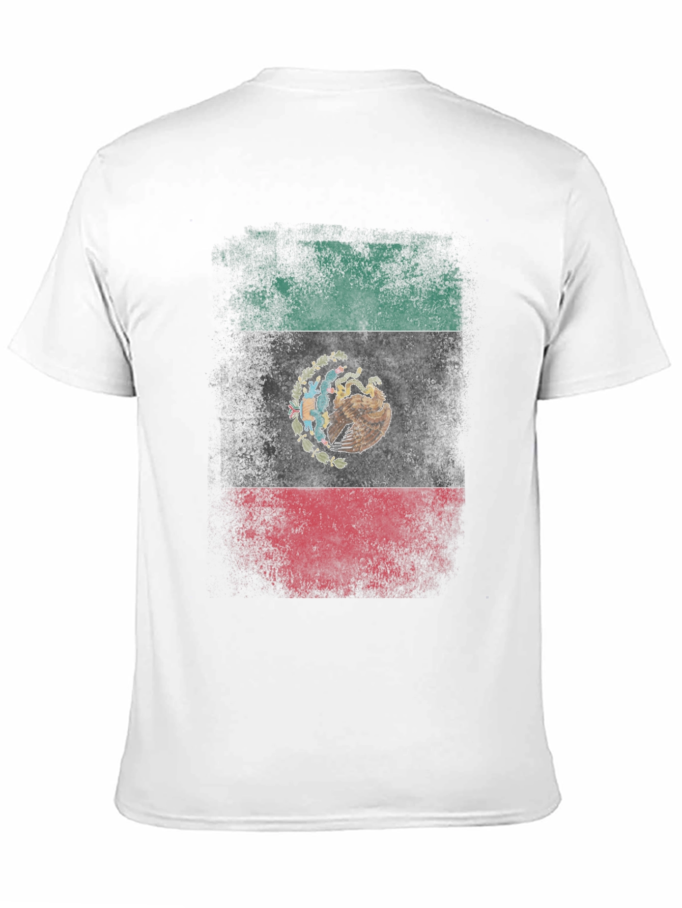 Mexico Flag Graphic T-Shirt - Black