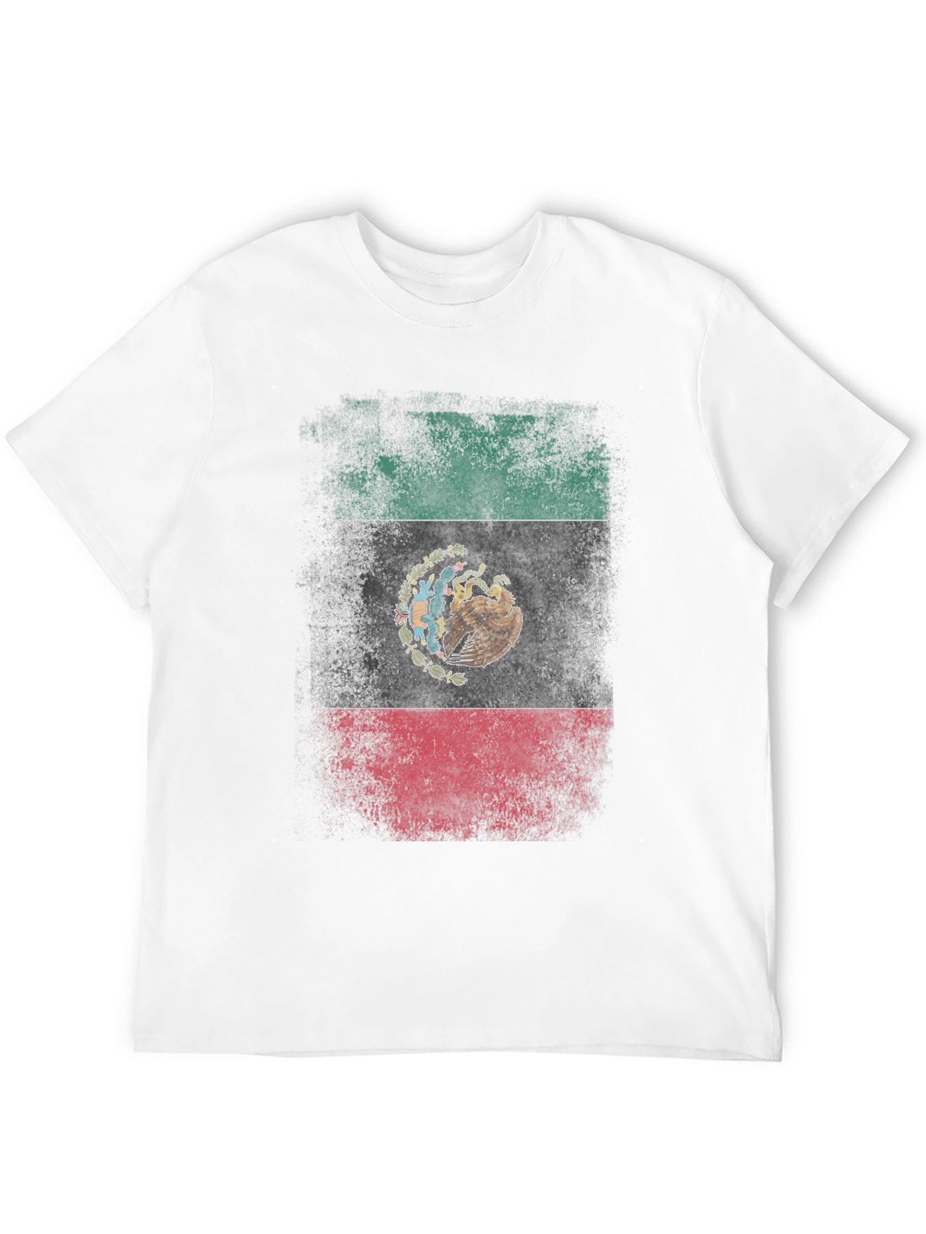 Mexico Flag Graphic T-Shirt - Black