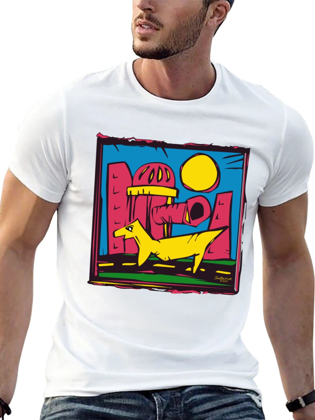 Urban Cartoon Graphic T-Shirt