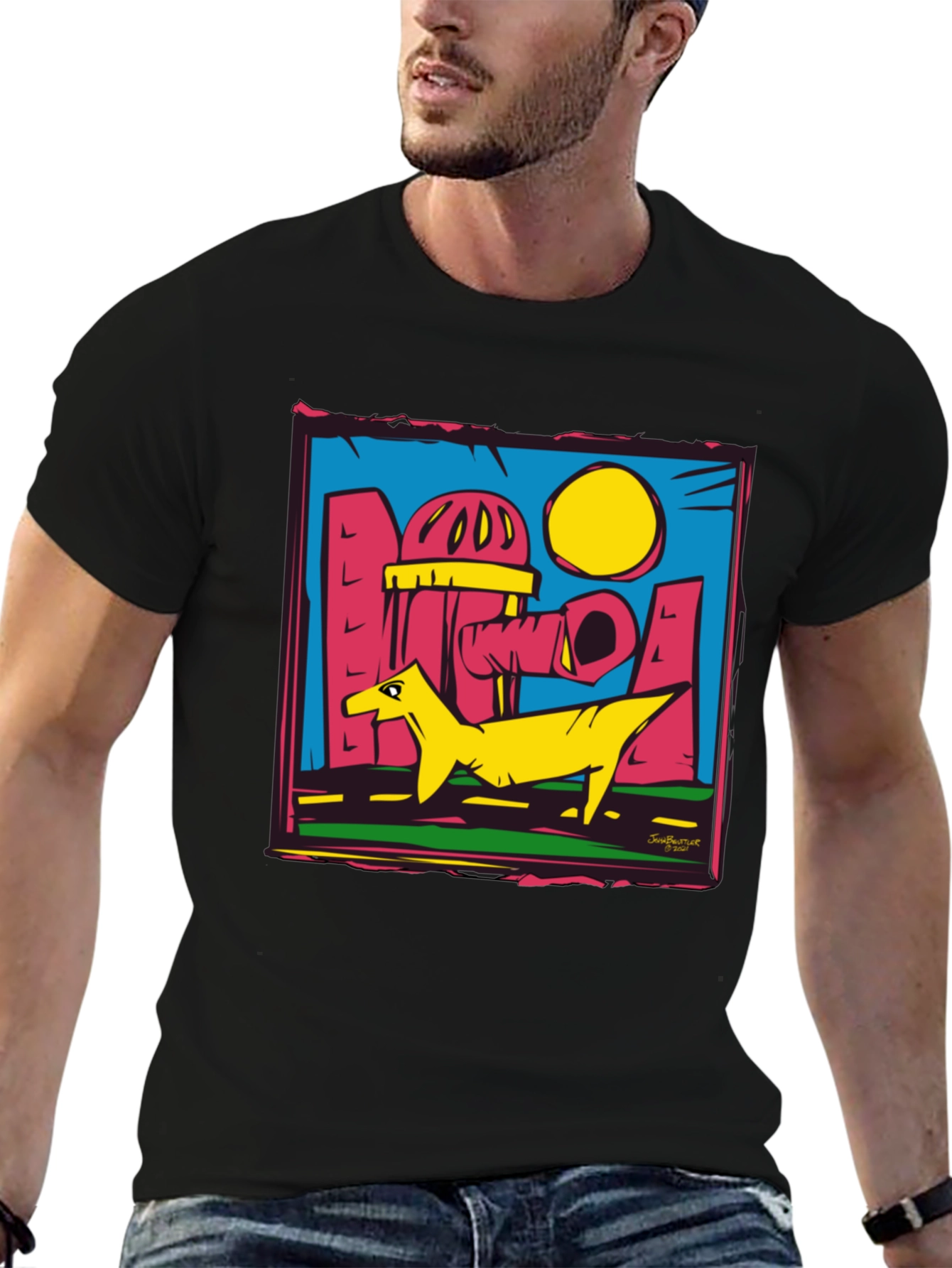 Urban Cartoon Graphic T-Shirt