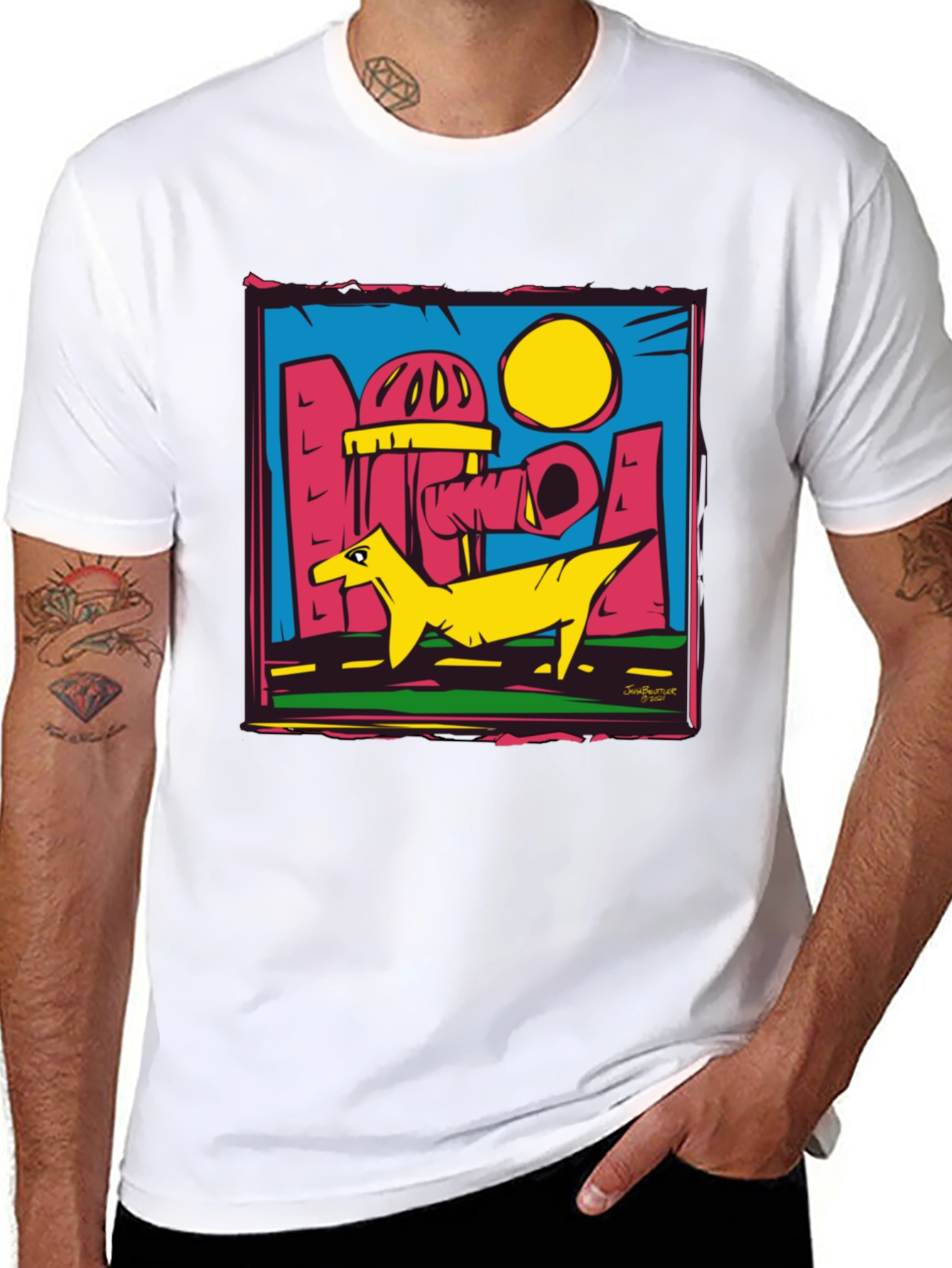 Urban Cartoon Graphic T-Shirt