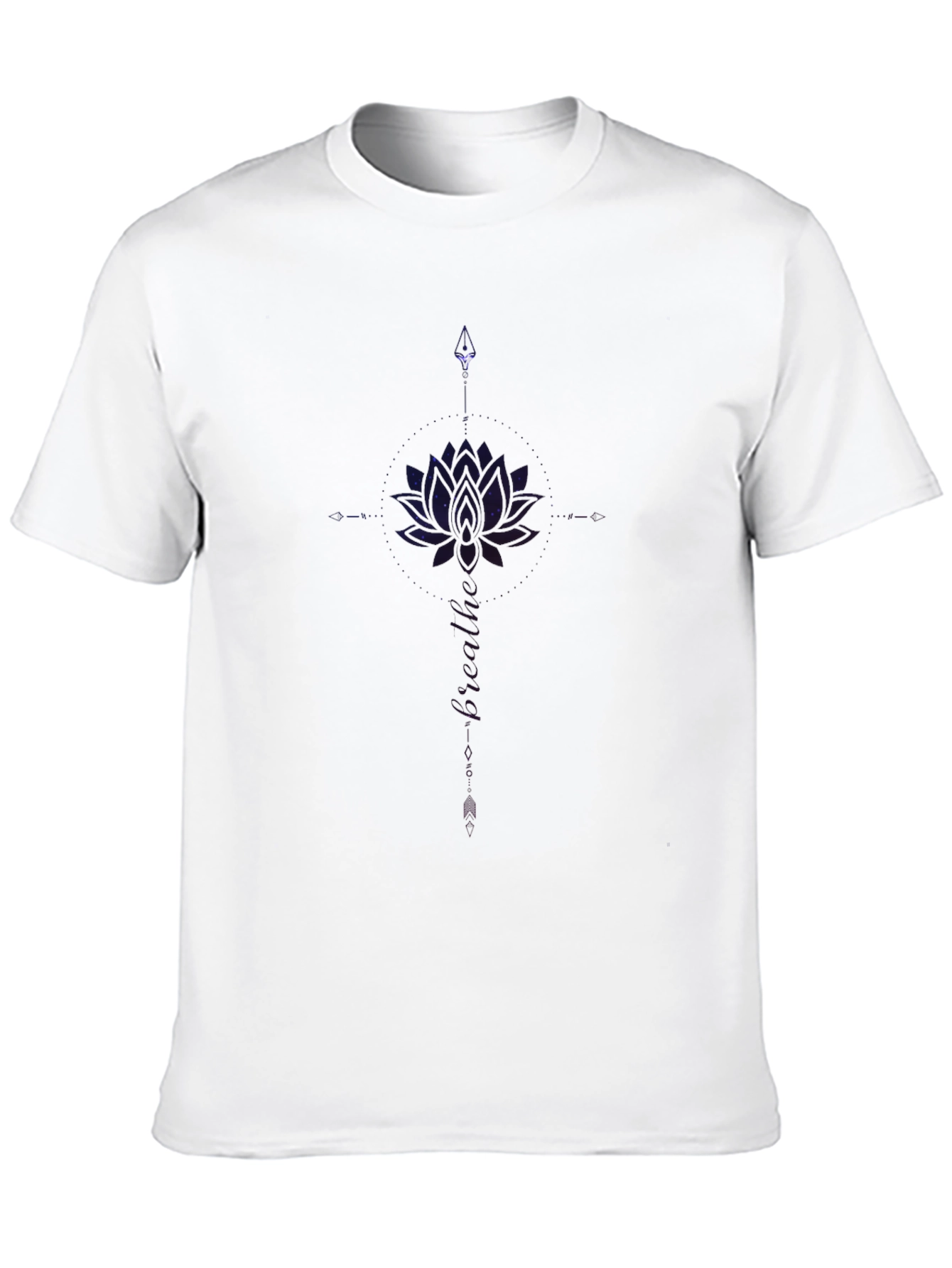 Galaxy Lotus Black T-Shirt