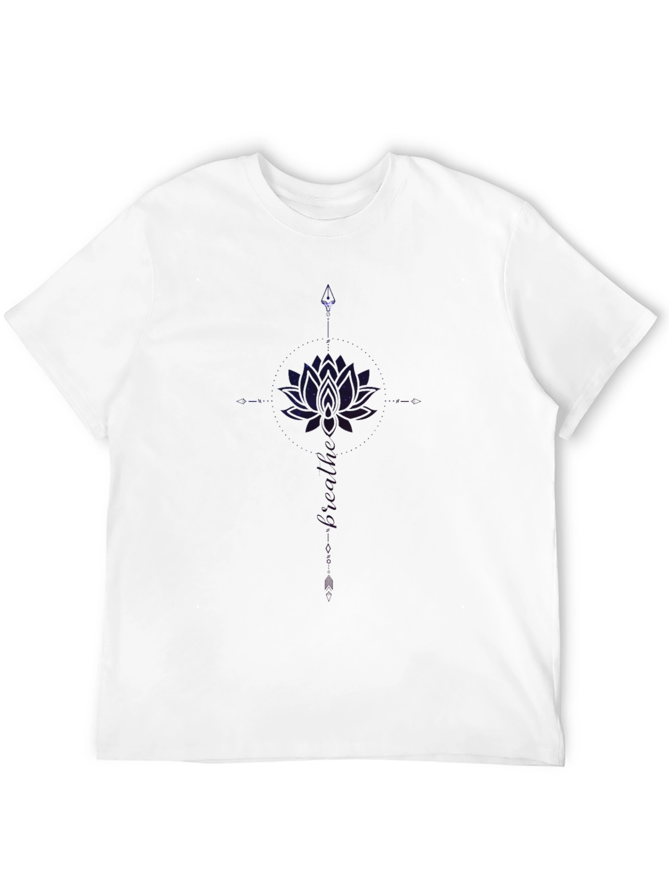 Galaxy Lotus Black T-Shirt
