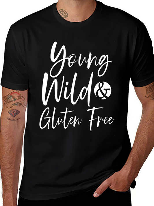 Young Wild & Gluten Free Black T-Shirt