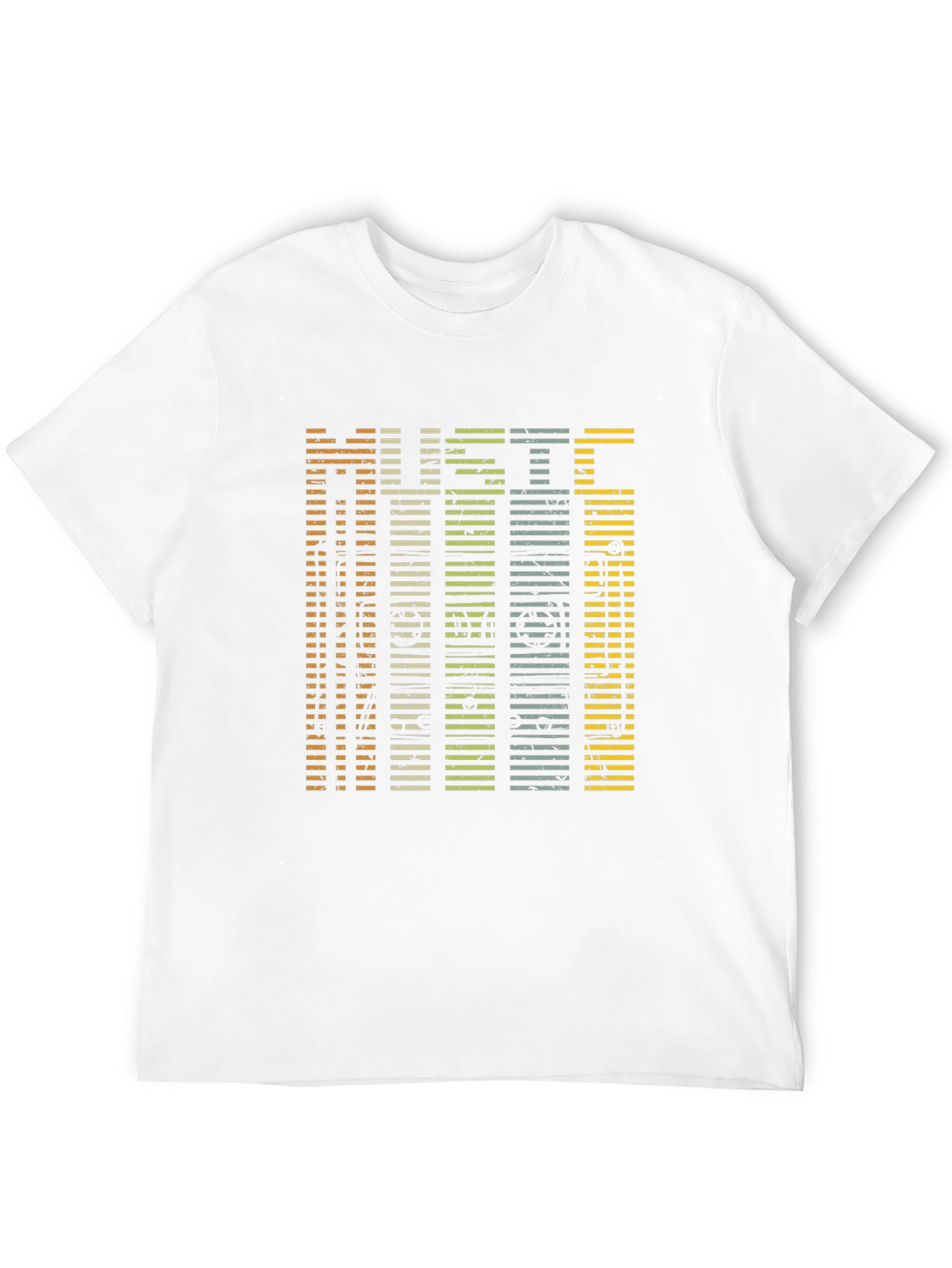 Music Lover Tee: Striped Retro Graphic T-Shirt