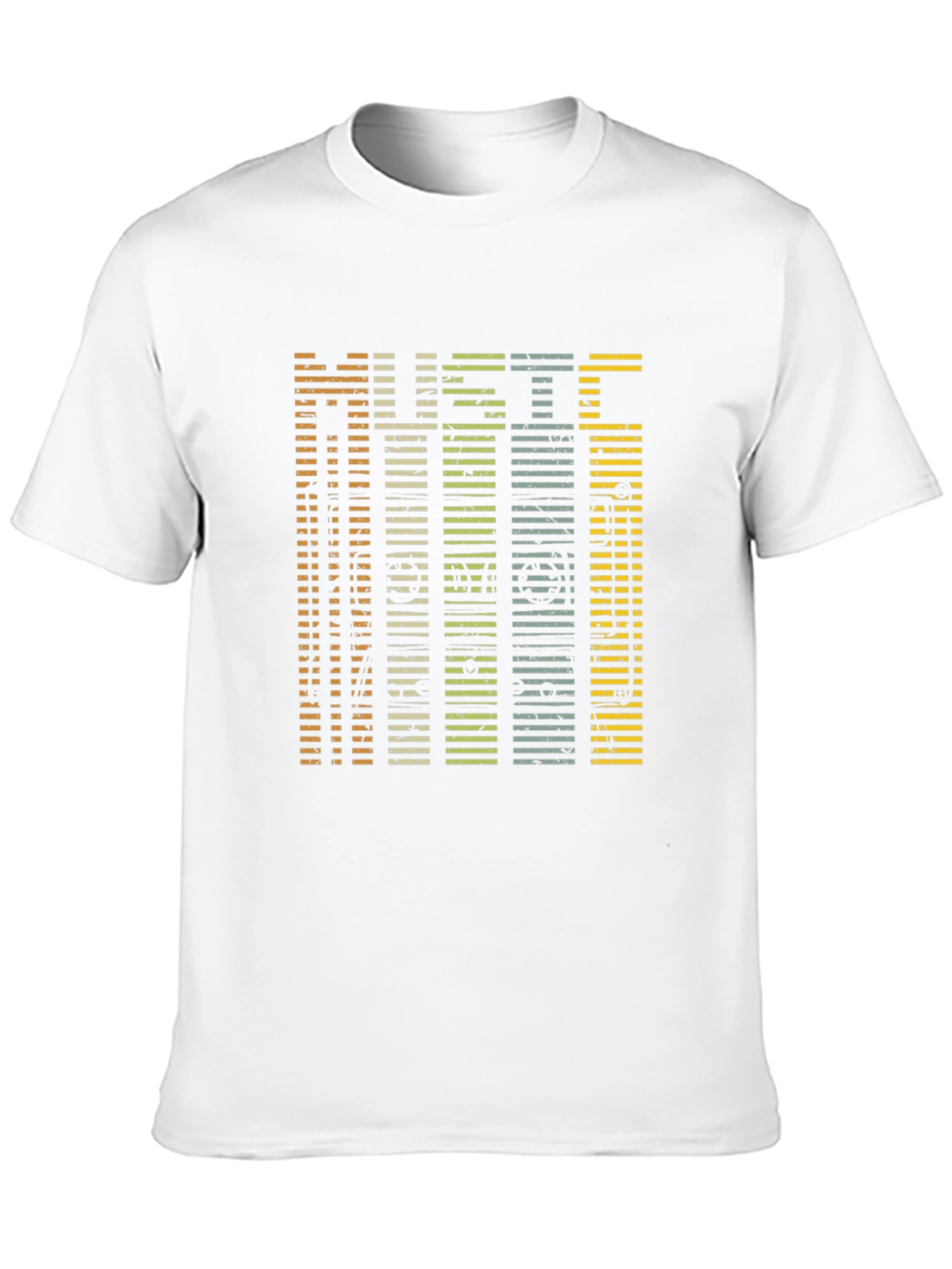 Music Lover Tee: Striped Retro Graphic T-Shirt