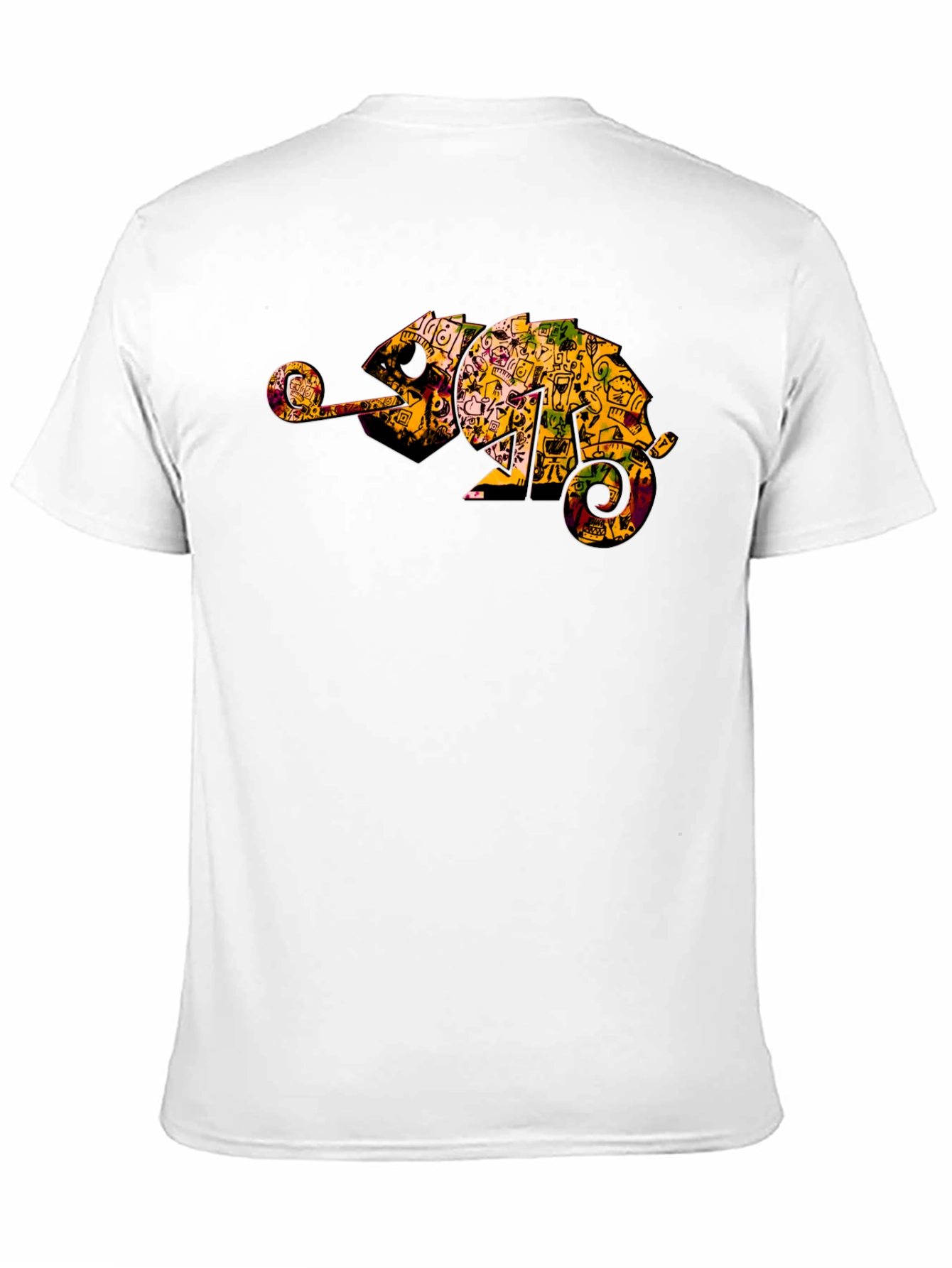 Black Chameleon Graphic Print Tee