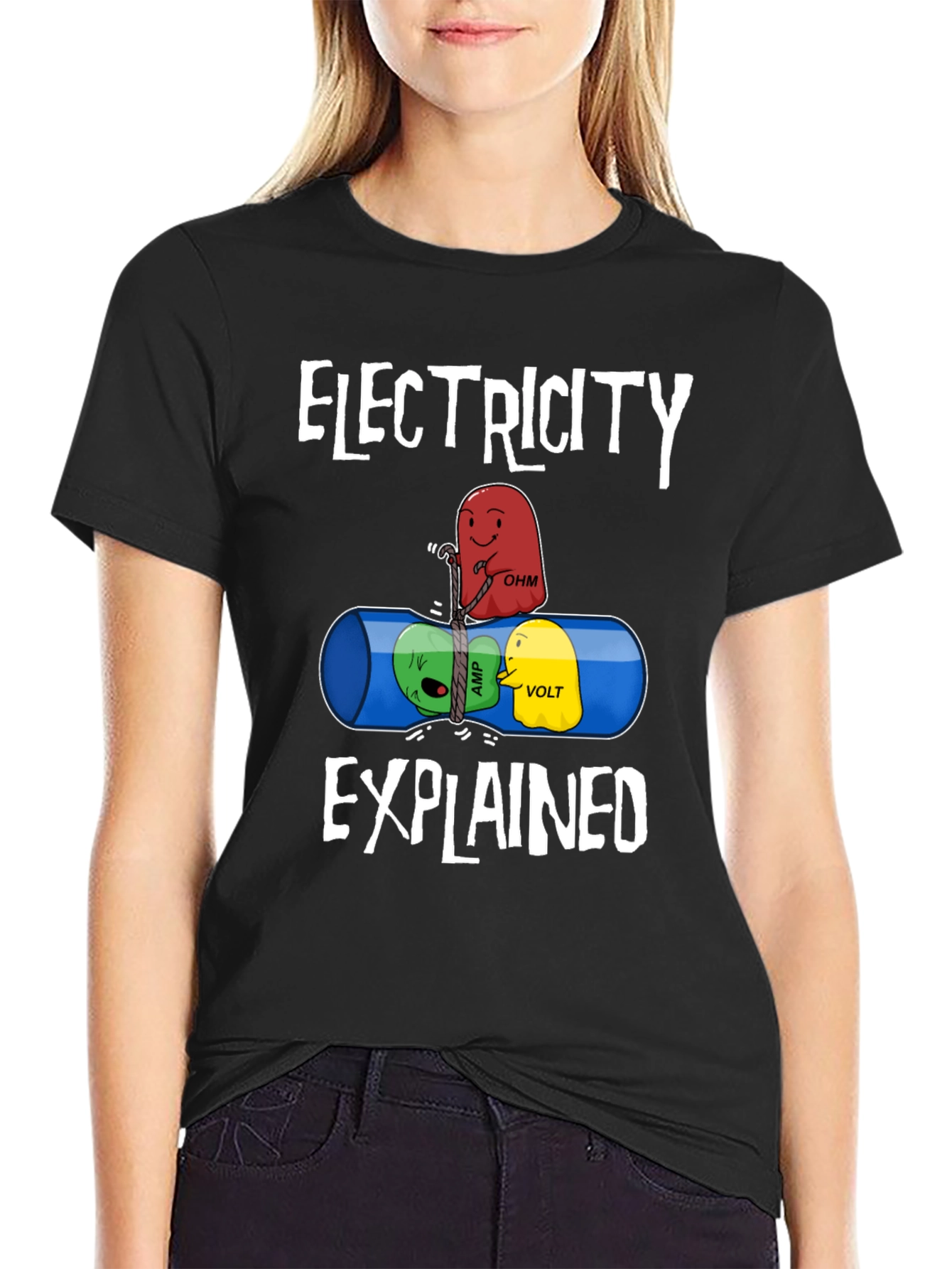 Electricity Explained Graphic T-Shirt