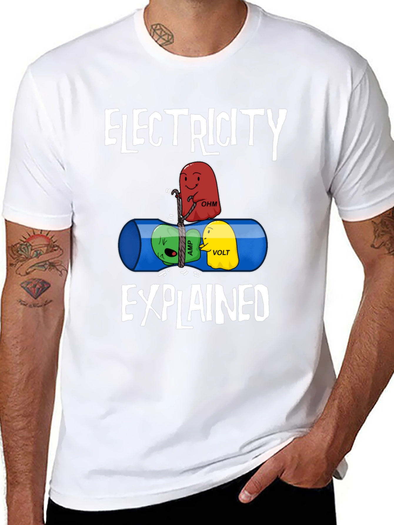 Electricity Explained Graphic T-Shirt