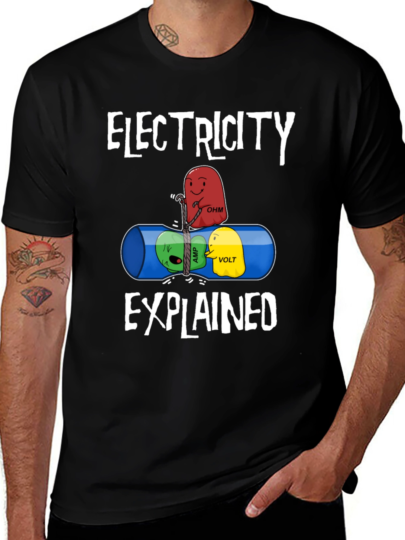 Electricity Explained Graphic T-Shirt