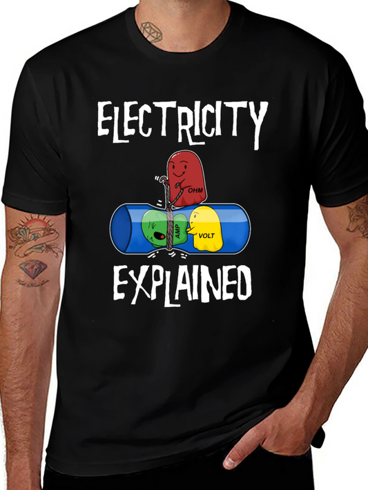 Electricity Explained Graphic T-Shirt