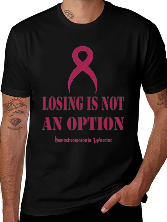 Hemochromatosis Warrior Ribbon Tee - Losing Is Not An Option