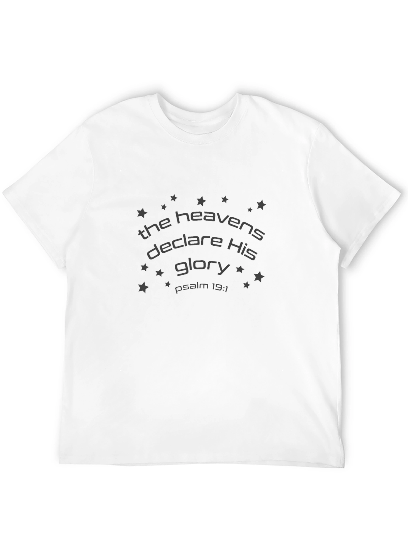 The Heavens Declare His Glory Black T-Shirt