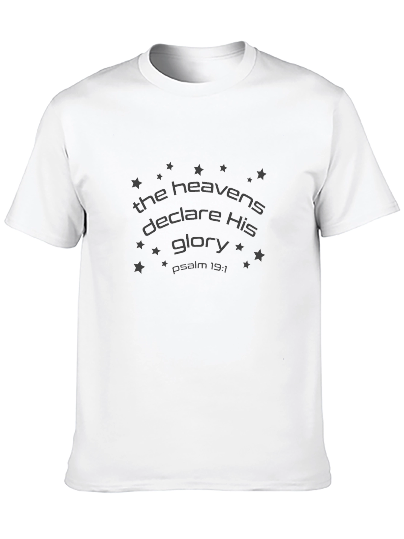 The Heavens Declare His Glory Black T-Shirt