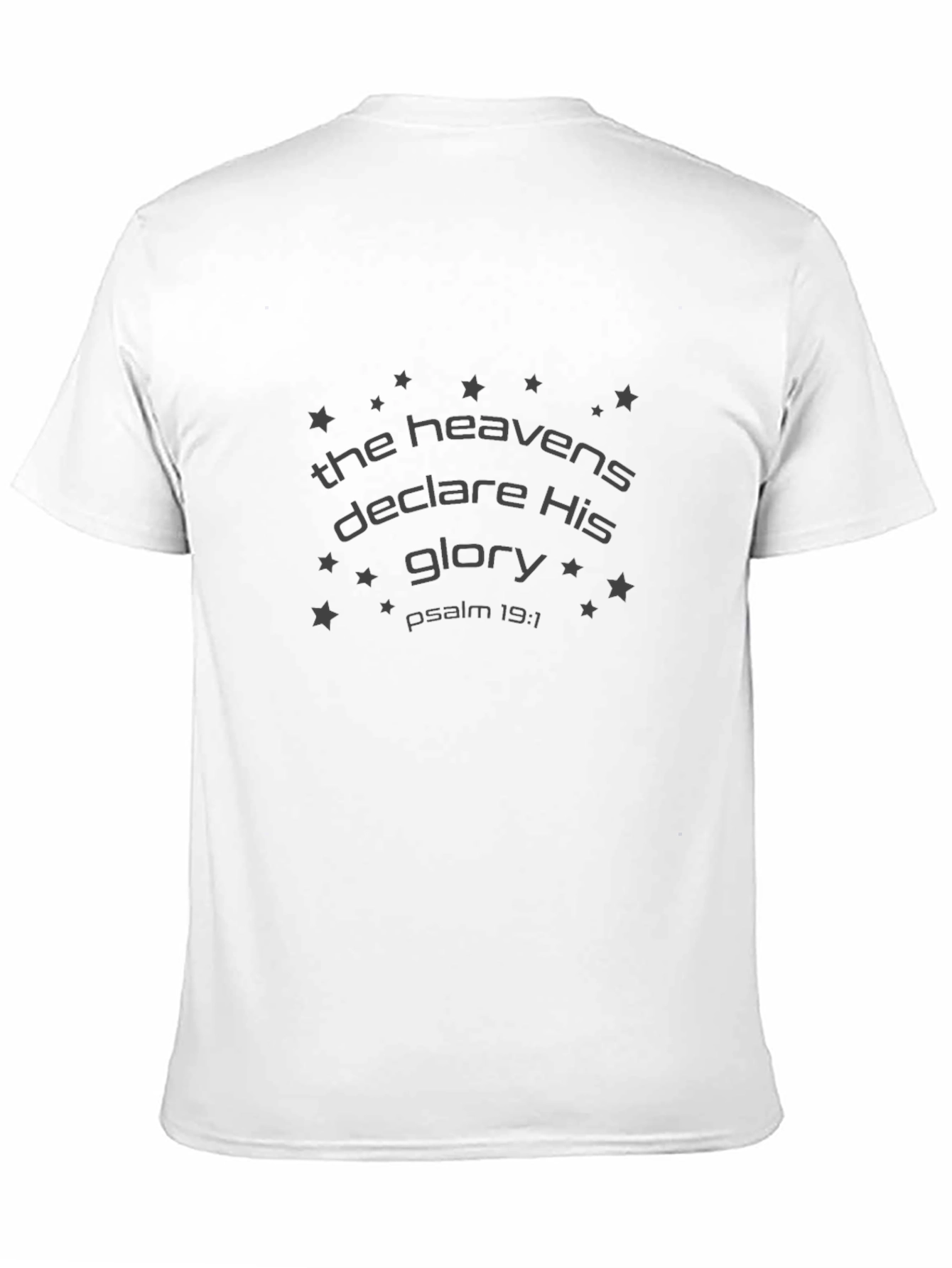 The Heavens Declare His Glory Black T-Shirt