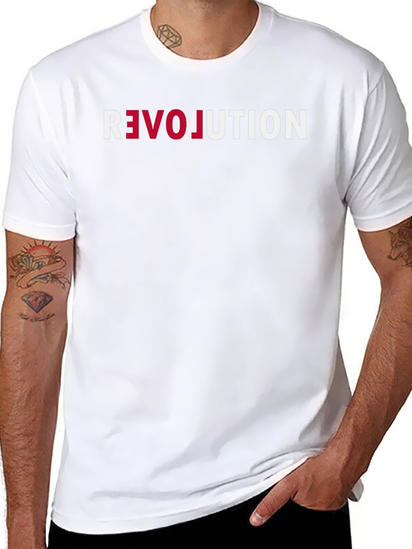 Revolution Graphic Tee - Stylish Mens Crew Neck