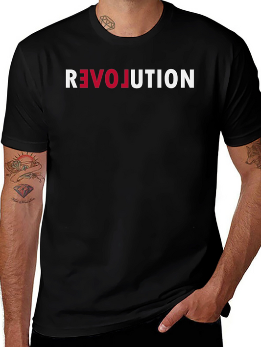 Revolution Graphic Tee - Stylish Mens Crew Neck