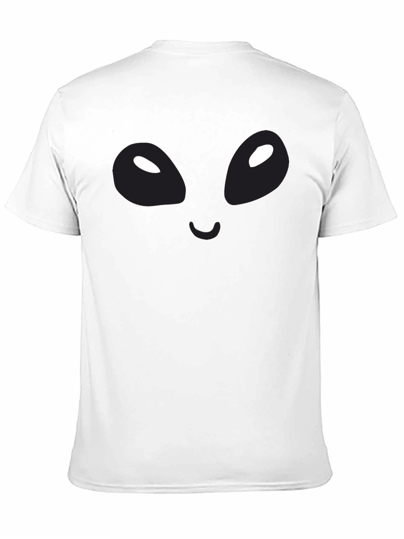 Alien Face Graphic Black T-Shirt - Unique Design