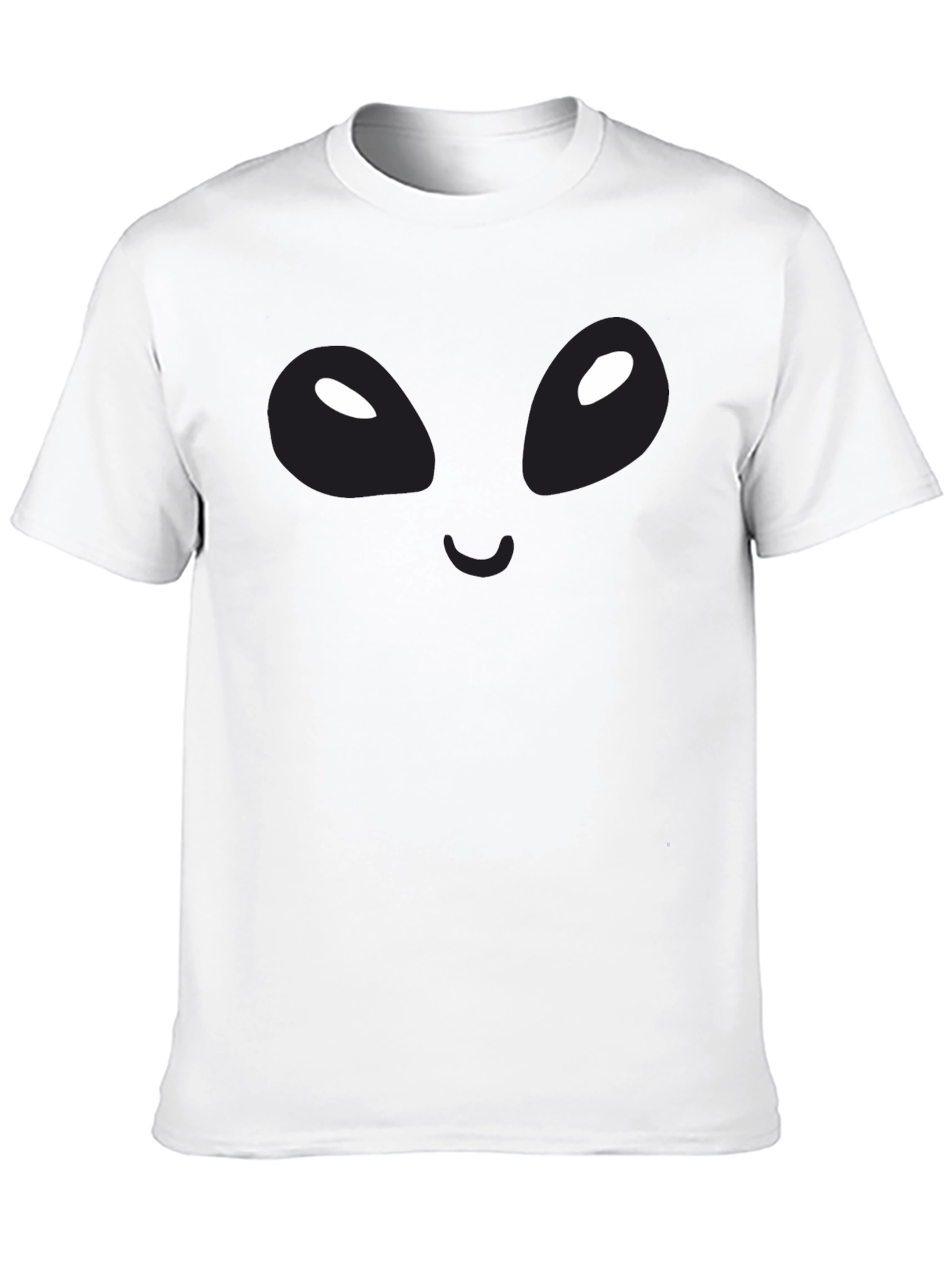 Alien Face Graphic Black T-Shirt - Unique Design