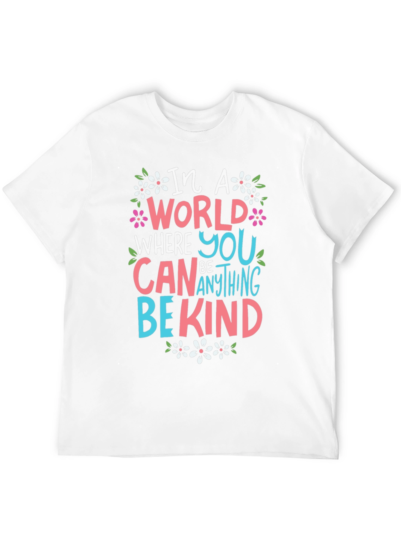 In A World Be Kind Black Graphic T-Shirt