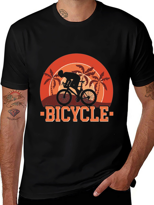 Bicycle Sunset Graphic Tee