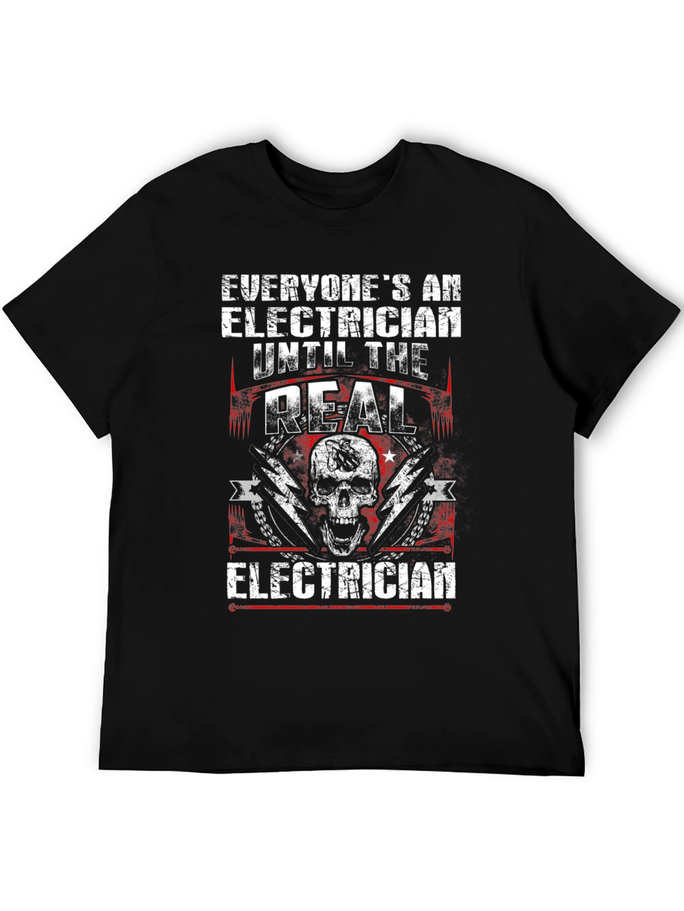 Electrician Skull T-Shirt - The Real Electrician