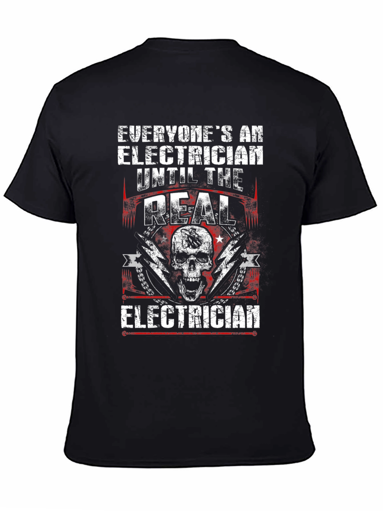 Electrician Skull T-Shirt - The Real Electrician