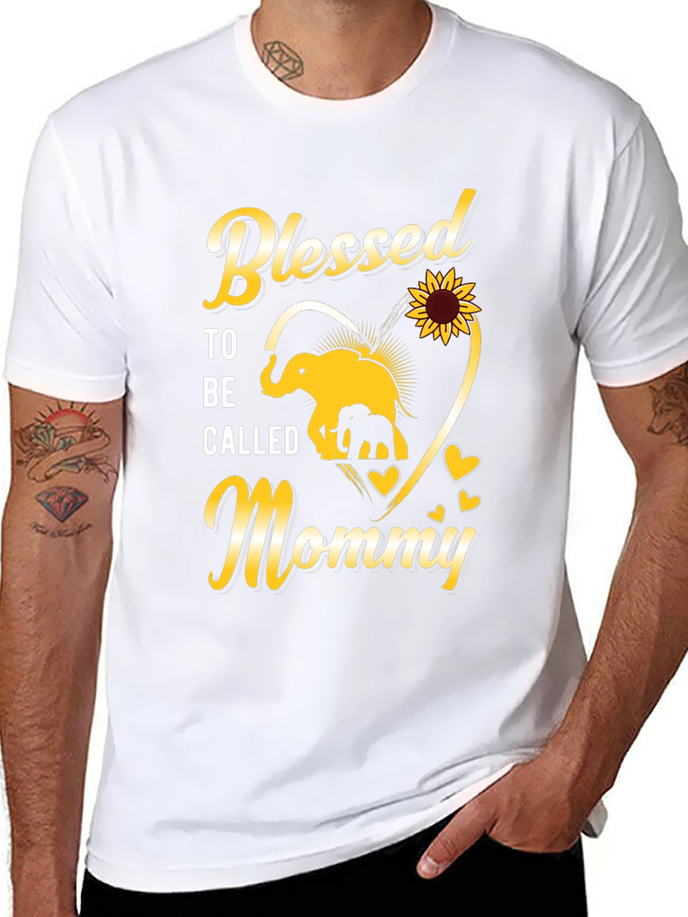 Blessed To Be Called Mommy Elephant T-Shirt