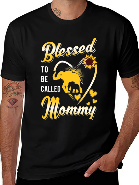 Blessed To Be Called Mommy Elephant T-Shirt