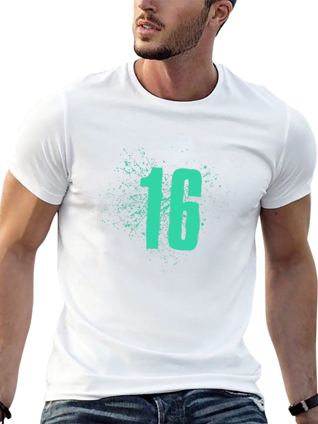 Cool Sixteen Splash Black T-Shirt
