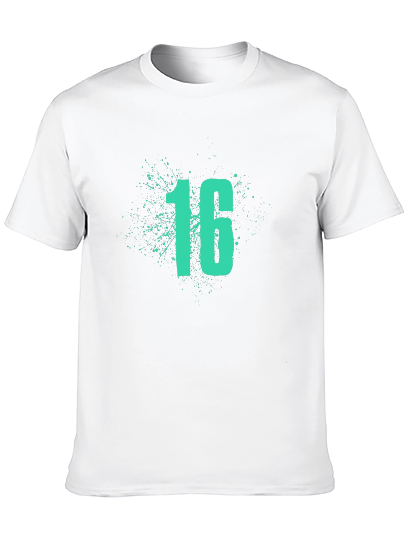 Cool Sixteen Splash Black T-Shirt