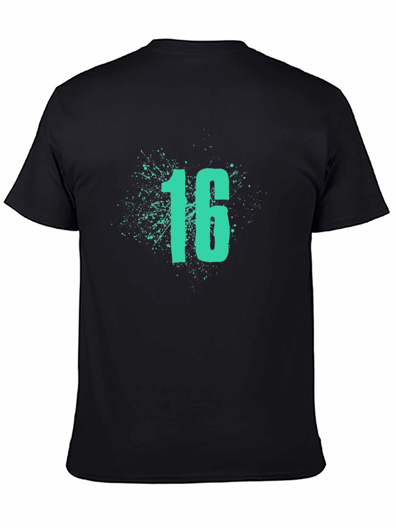 Cool Sixteen Splash Black T-Shirt
