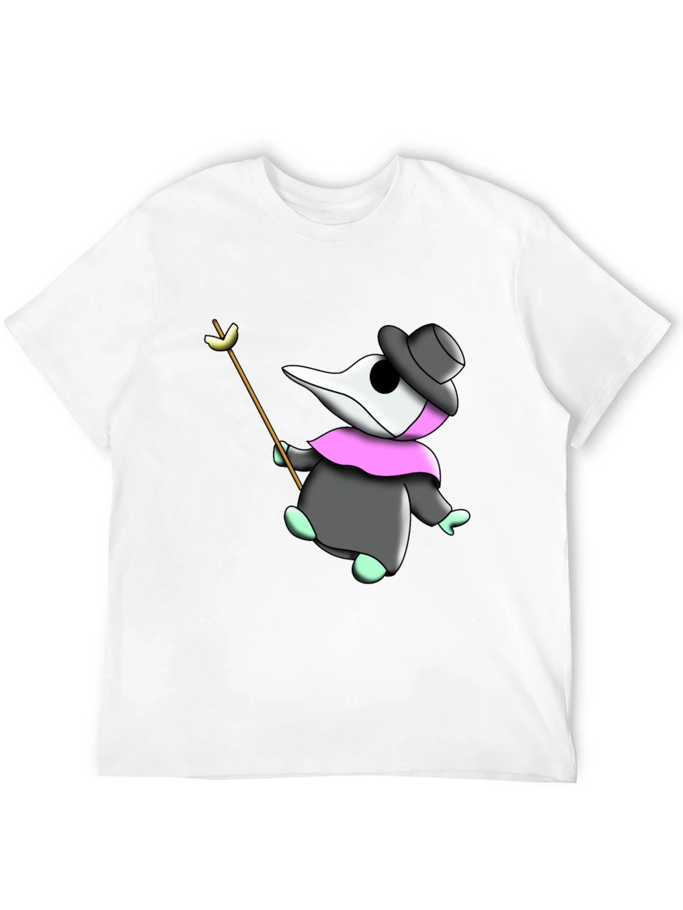 Plague Doctor Cartoon Graphic T-Shirt