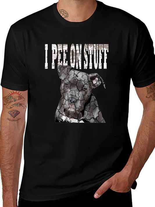 I Pee On Stuff Dog Graphic T-Shirt