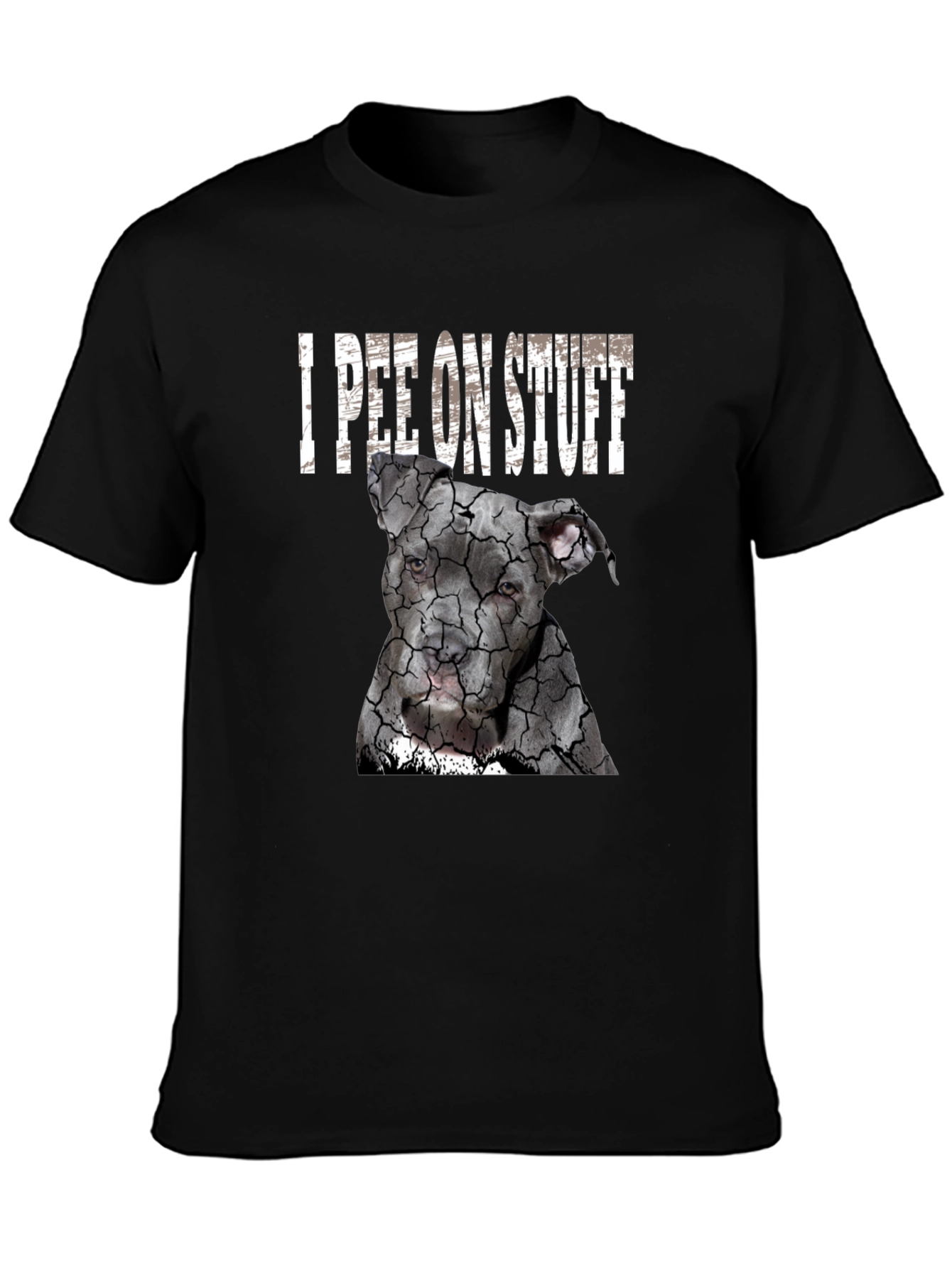 I Pee On Stuff Dog Graphic T-Shirt