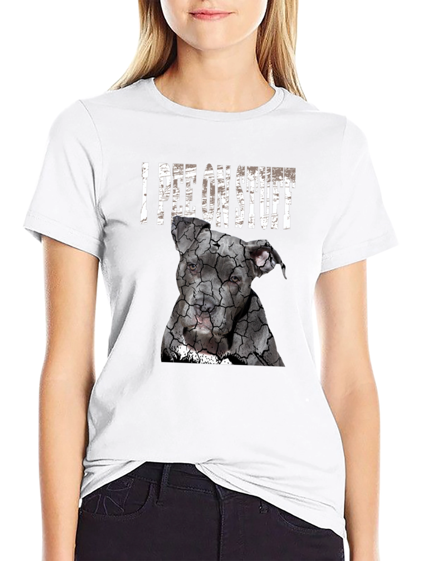 I Pee On Stuff Dog Graphic T-Shirt