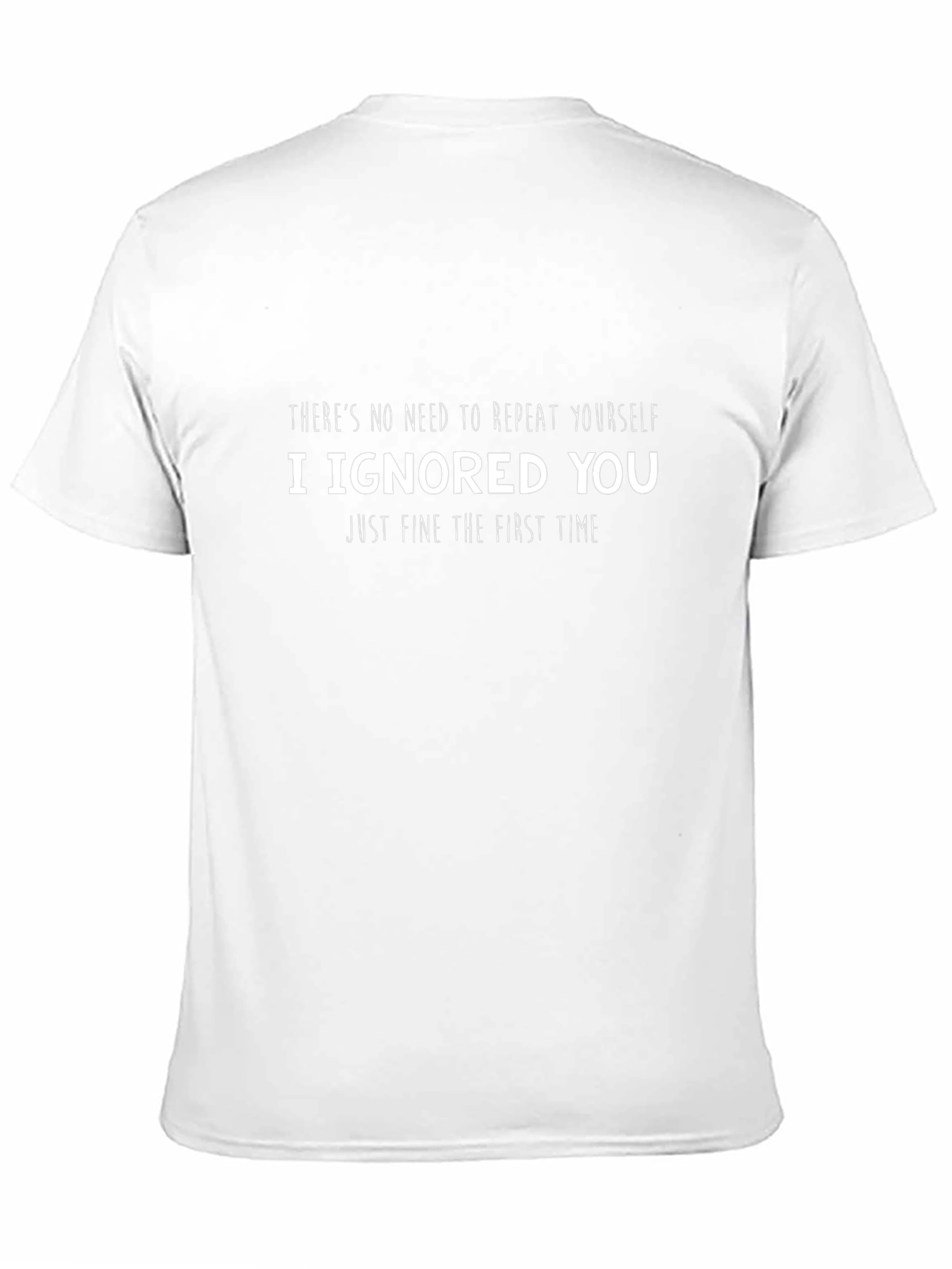 Funny Sarcastic Ignore You Black T-Shirt