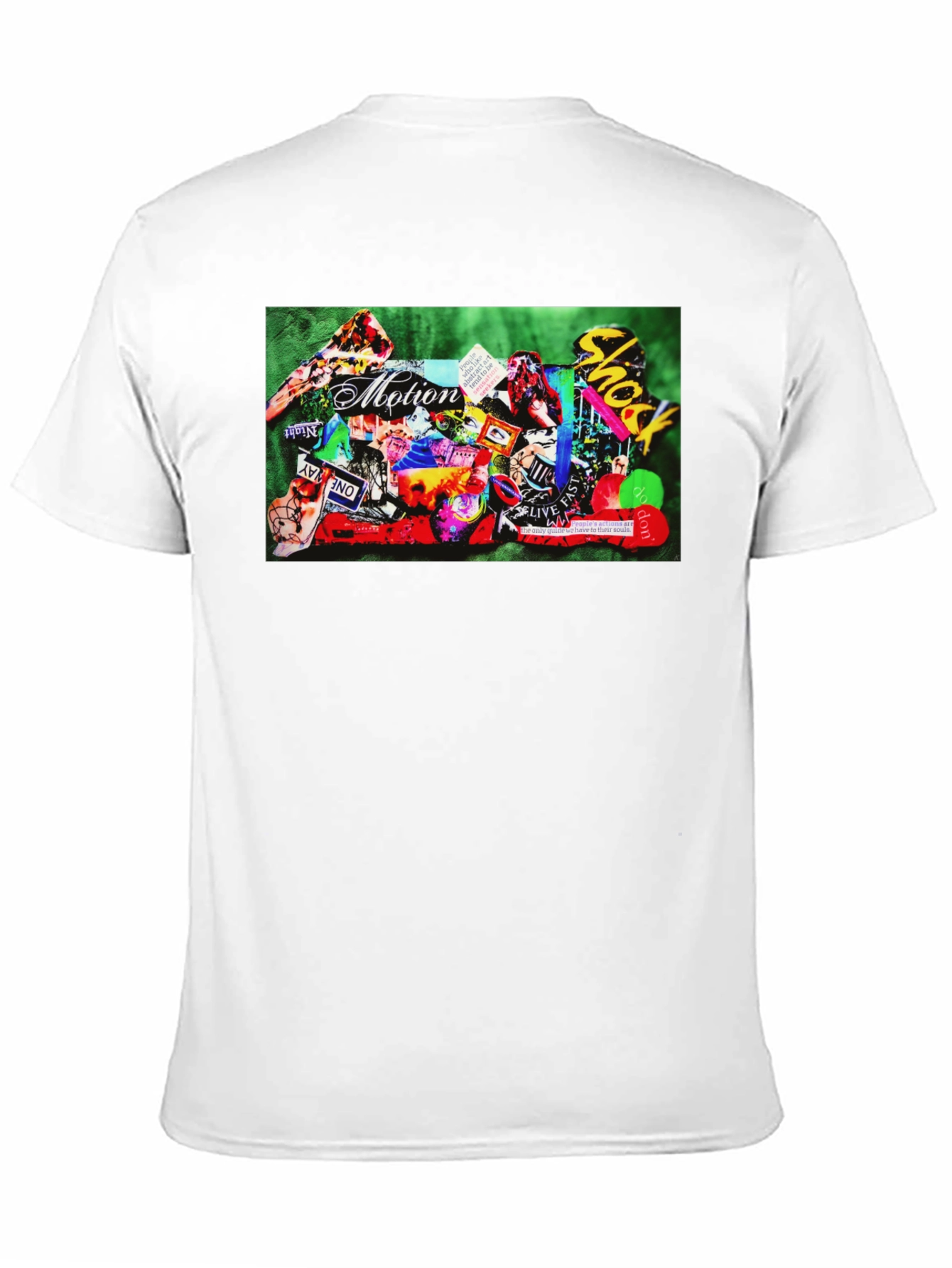 Motion Collage Graphic Tee - Black