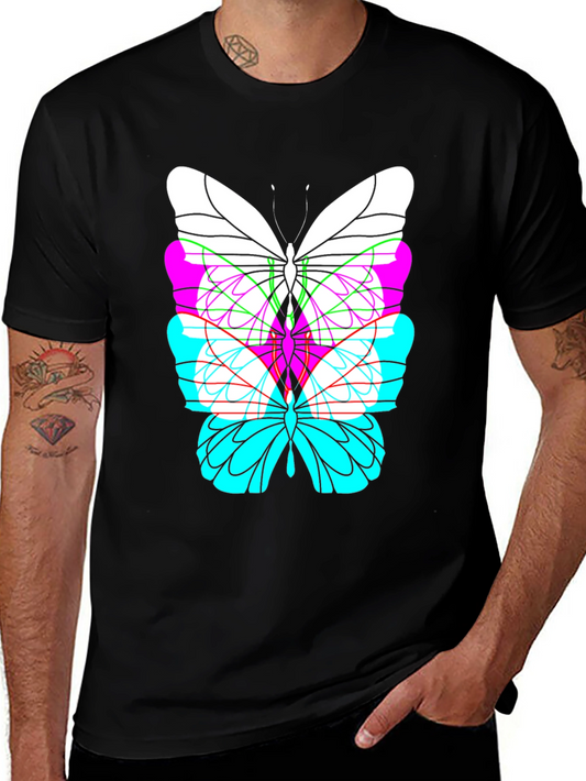 Butterfly Graphic Black T-Shirt