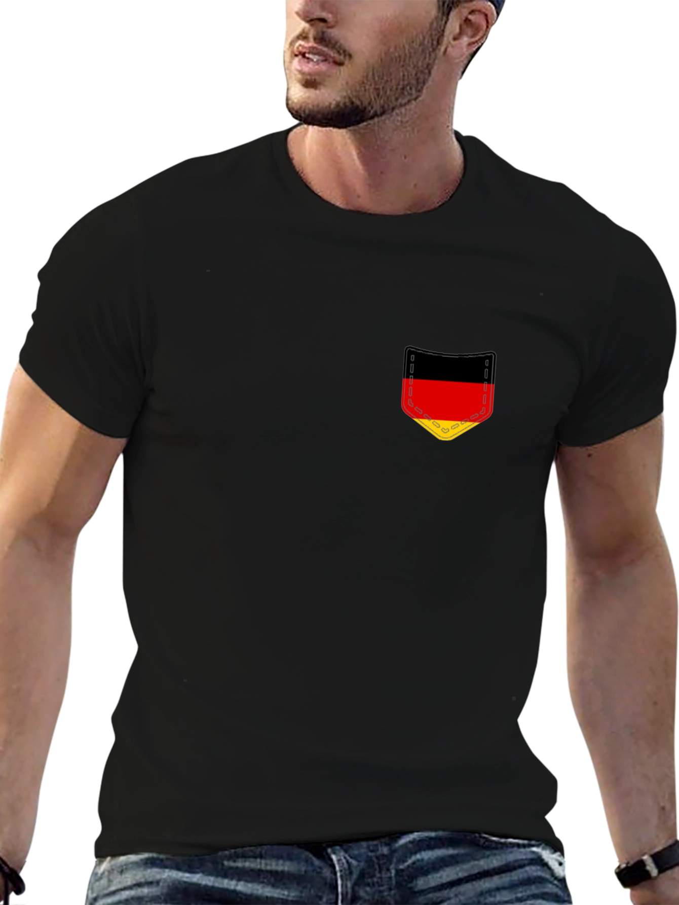 German Flag Pocket T-Shirt - Stylish Graphic Tee