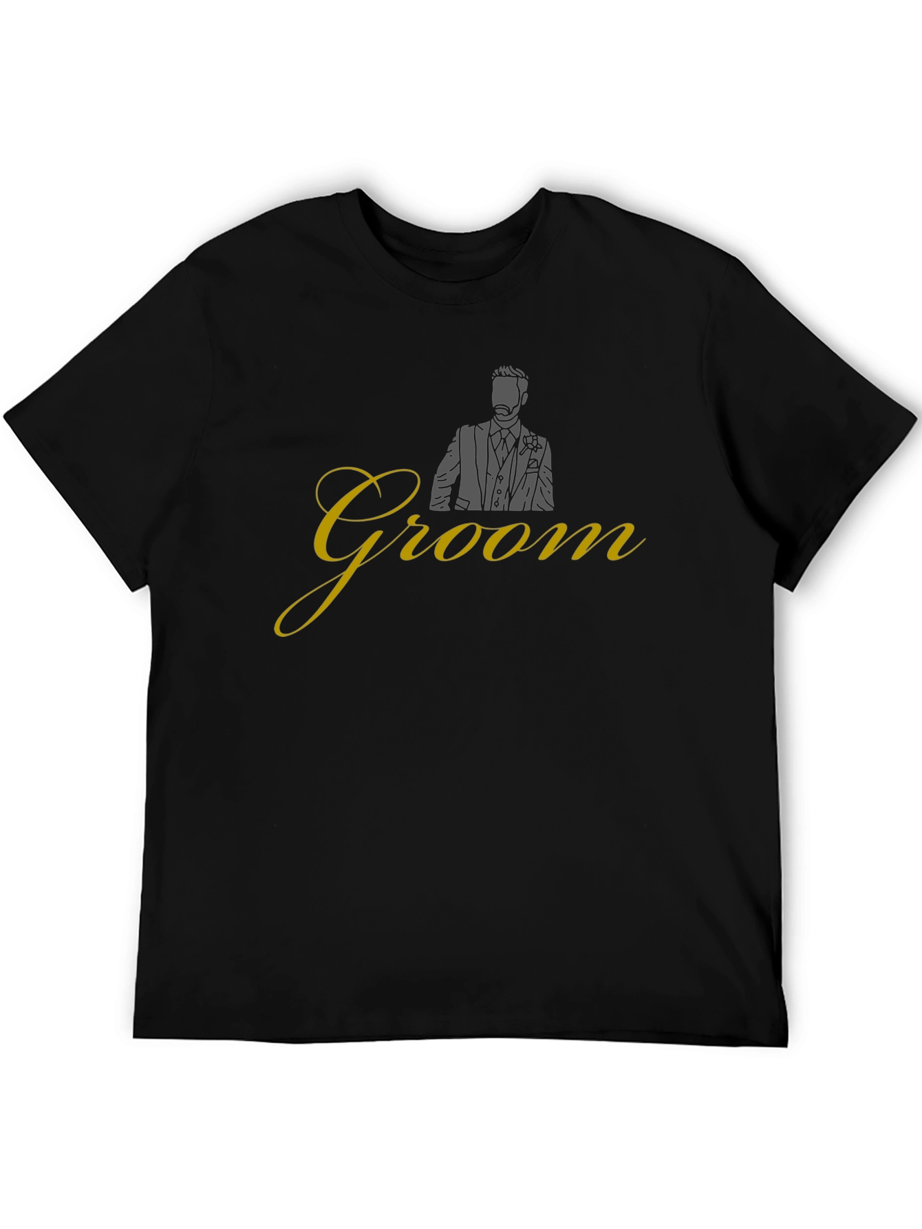Groom Wedding T-Shirt - Black