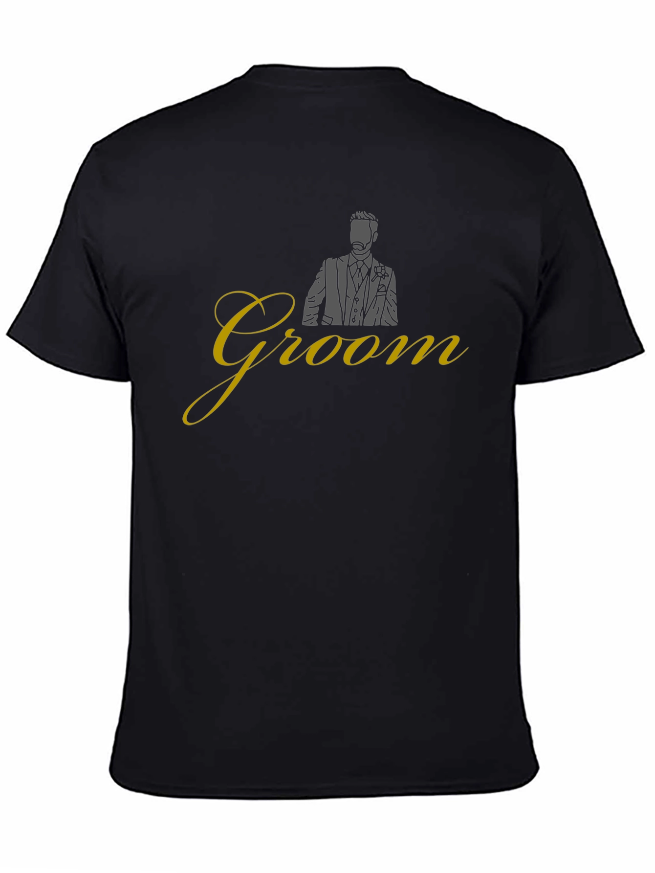 Groom Wedding T-Shirt - Black