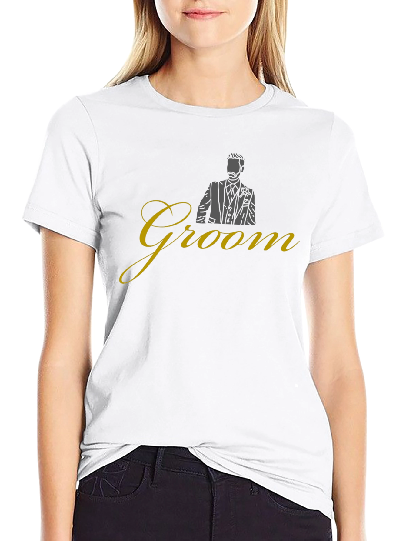 Groom Wedding T-Shirt - Black