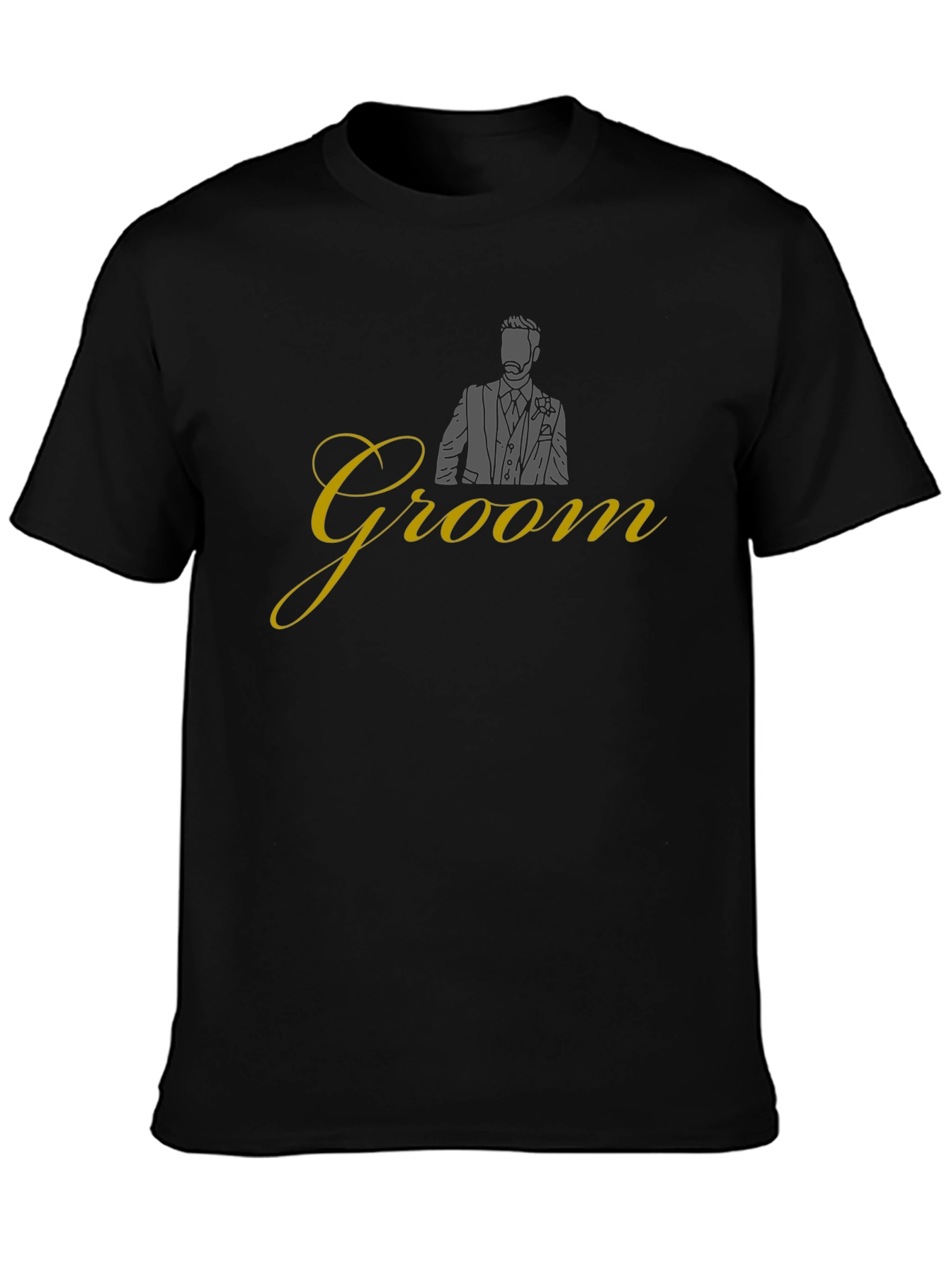 Groom Wedding T-Shirt - Black
