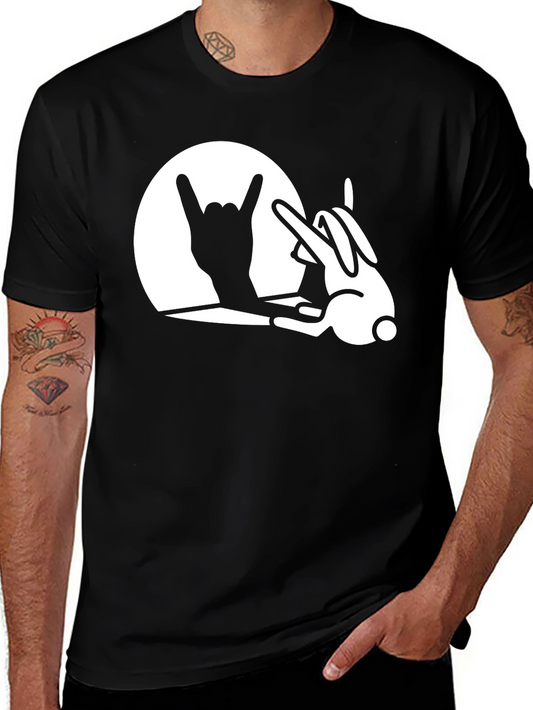 Rock On Rabbit T-Shirt - Funny Graphic Tee