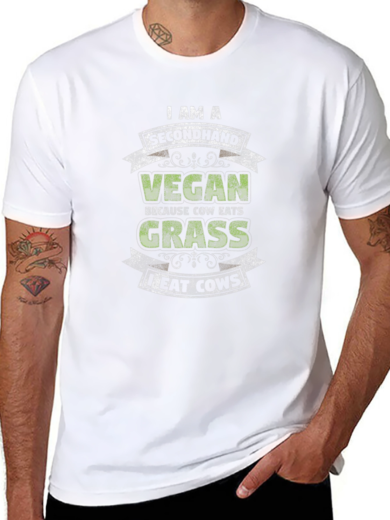 Secondhand Vegan I Eat Cows T-Shirt