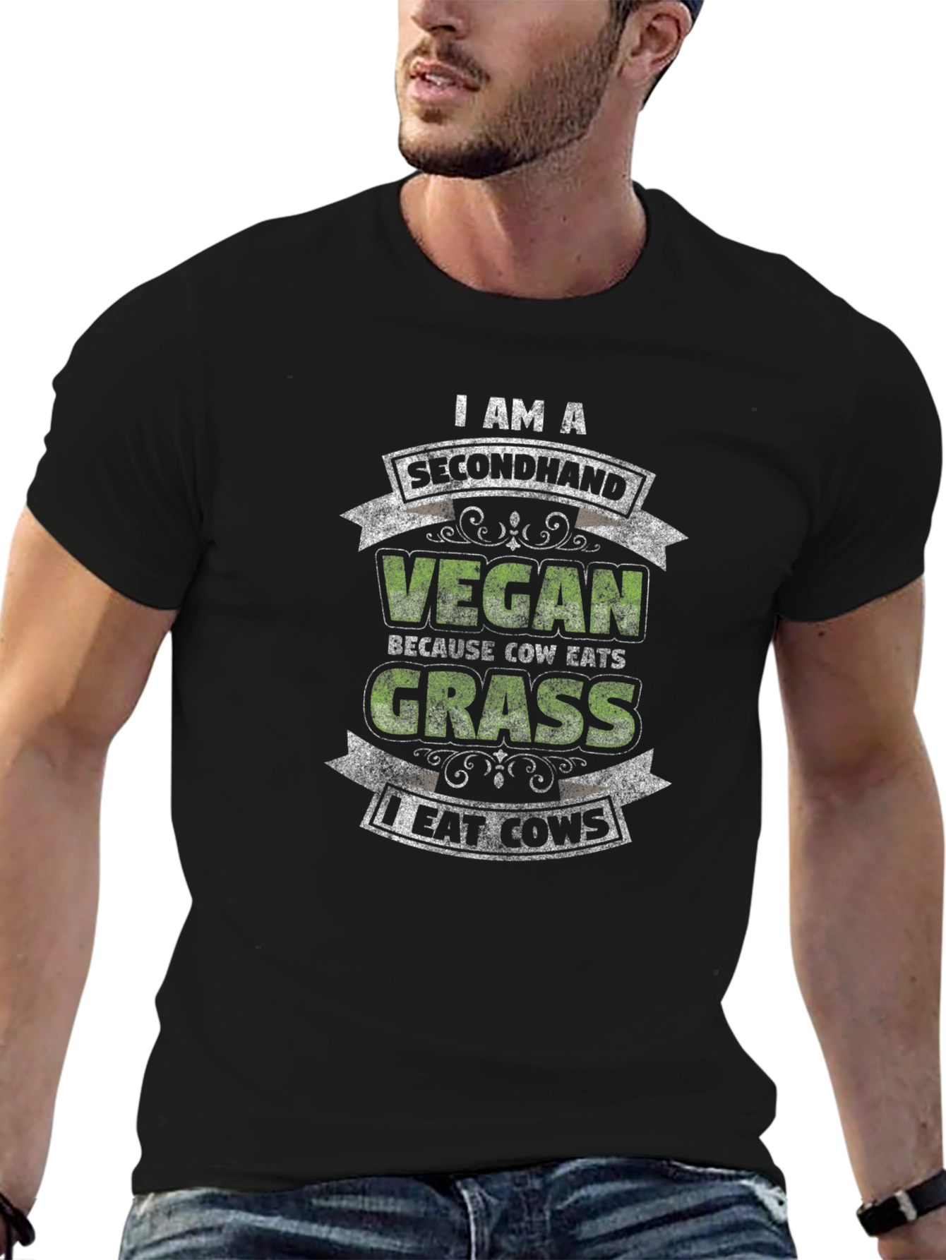 Secondhand Vegan I Eat Cows T-Shirt