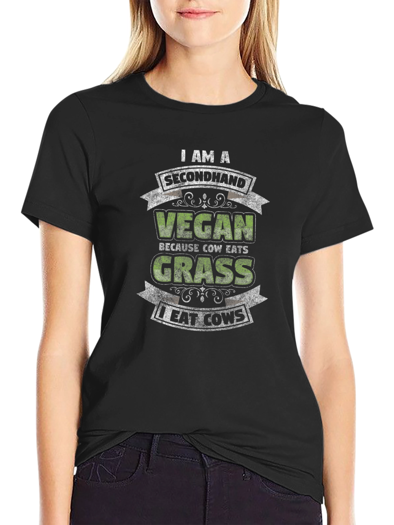 Secondhand Vegan I Eat Cows T-Shirt