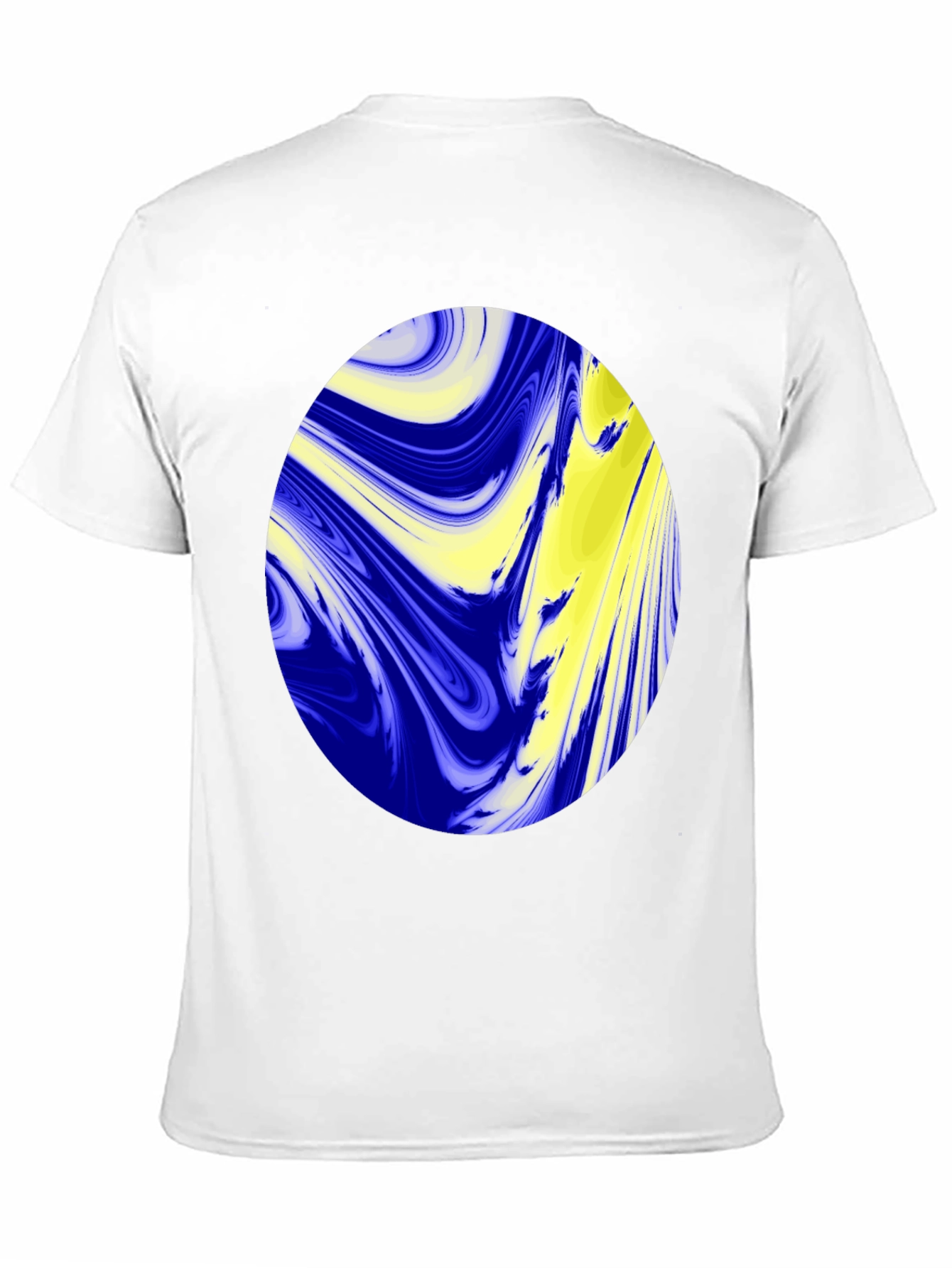 Abstract Oval Graphic Black T-Shirt