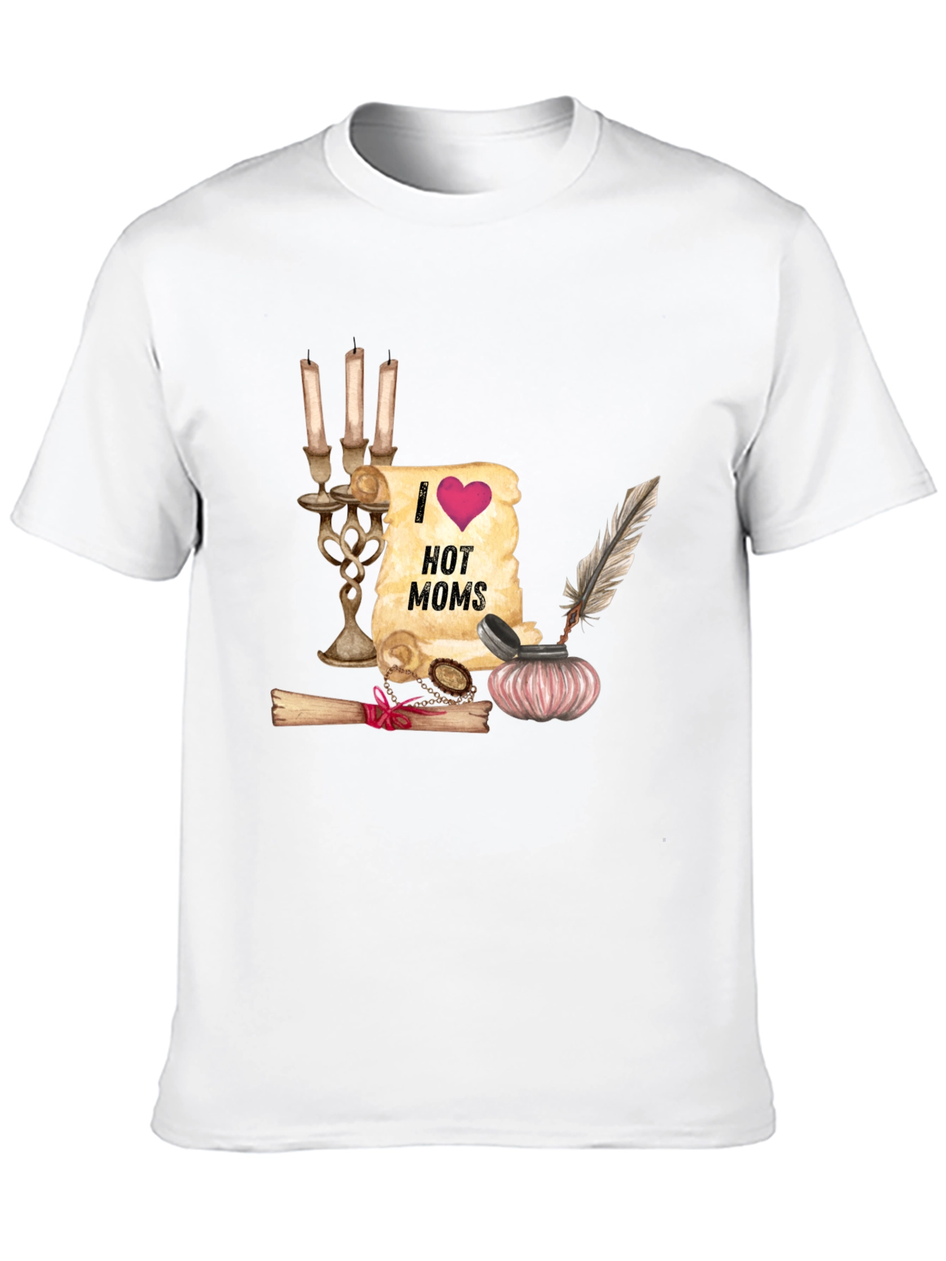I Heart Hot Moms Graphic Tee